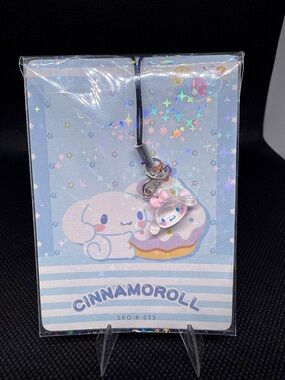 Sanrio Cinnamoroll Pastel Blue Phone Charm with Pink Bow